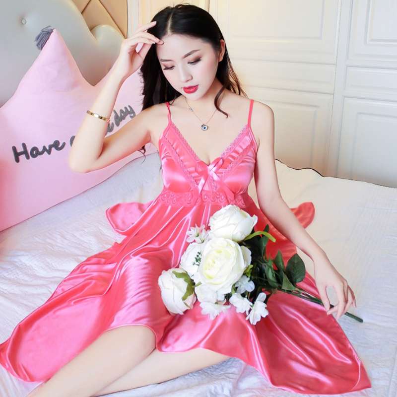 Miss H ~ 153 Dress Lingerie Wanita Gaun Tidur Baju Tidur Tanpa Lengan Seksi