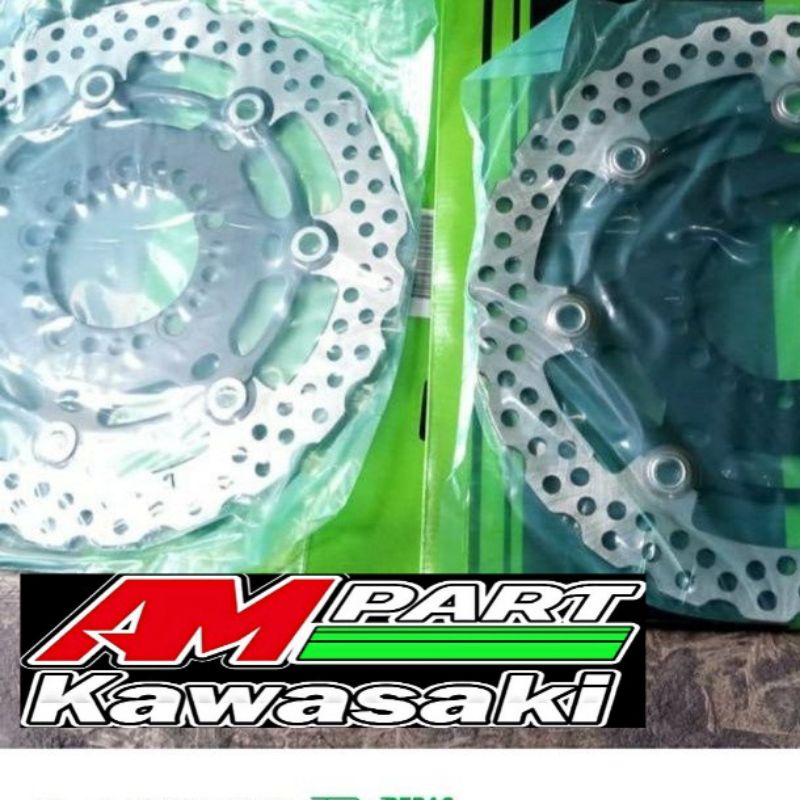 sepasang piringan cakram depan Er6f Er6n ninja 650 Original kawasaki / KGP