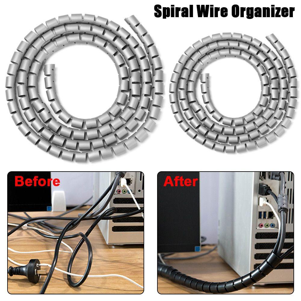 Suyo Spiral Wire Organizer Pipa Lilitan Cable Holder Flame Retardant Line Organizer