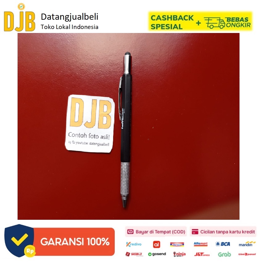 

Taffware Pena Multifungsi Plastik Stylus + Penggaris + Level + Obeng - 9625