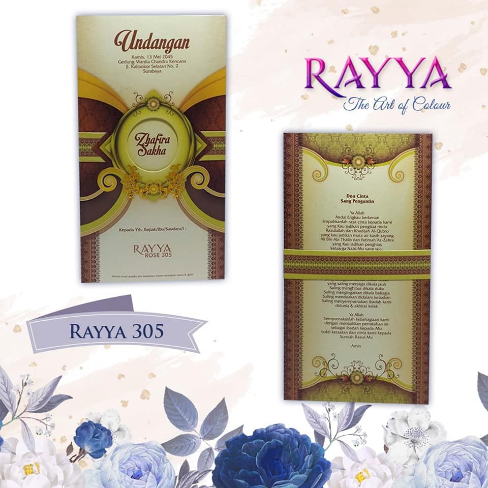 

Cetak Undanagan + Plastik dan Label (free) - Rayya 305