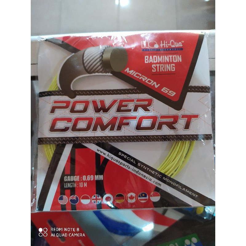 senar badminton Hiqua power comfort // hi-qua