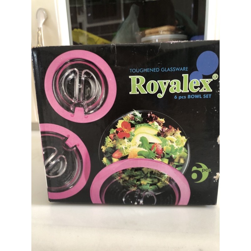 Royalex Tupperware 6pcs Bowl Set