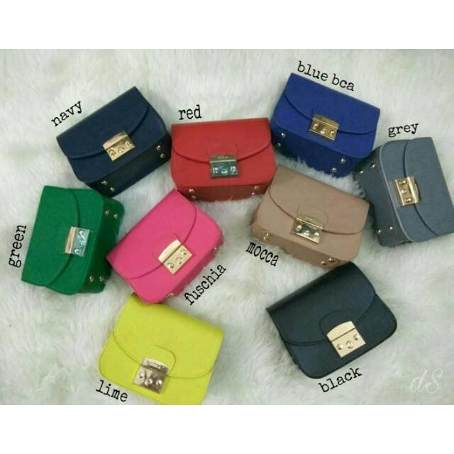 TAS WANITA TERBAIK BERKUALITAS TINGGI Tas Fashion Impor Furla Full Rantai Tali Metropolis Ke RT340