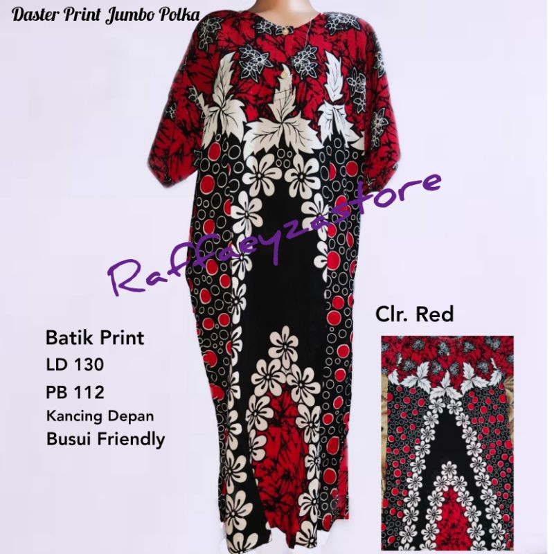Daster Print Jumbo Bunga Polka