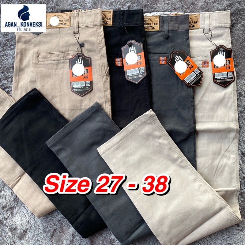 CELANA CHINOS PANJANG PRIA PREMIUM Size 27-38