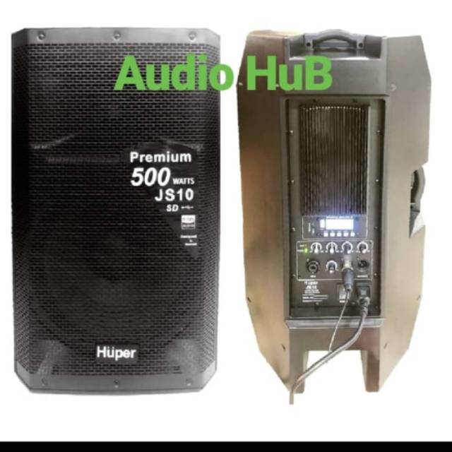 SPEAKER AKTIF HUPER JS10 500W HUPER JS 10 PREMIUM SEPASANG 15 INCH ORI