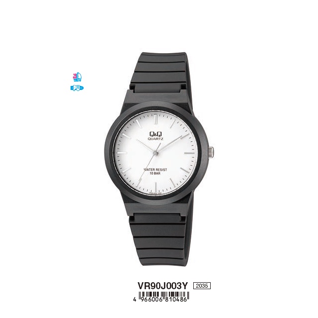 Q&Q QnQ QQ Original Jam Tangan Casual Fashion Rubber Analog - VR90 VR90J Water Resist 10 ATM-2