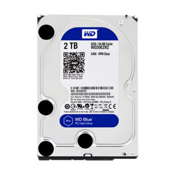 WDC 2TB SATA3 64MB - Caviar Blue - WD20EZRZ - Garansi 2 Thn