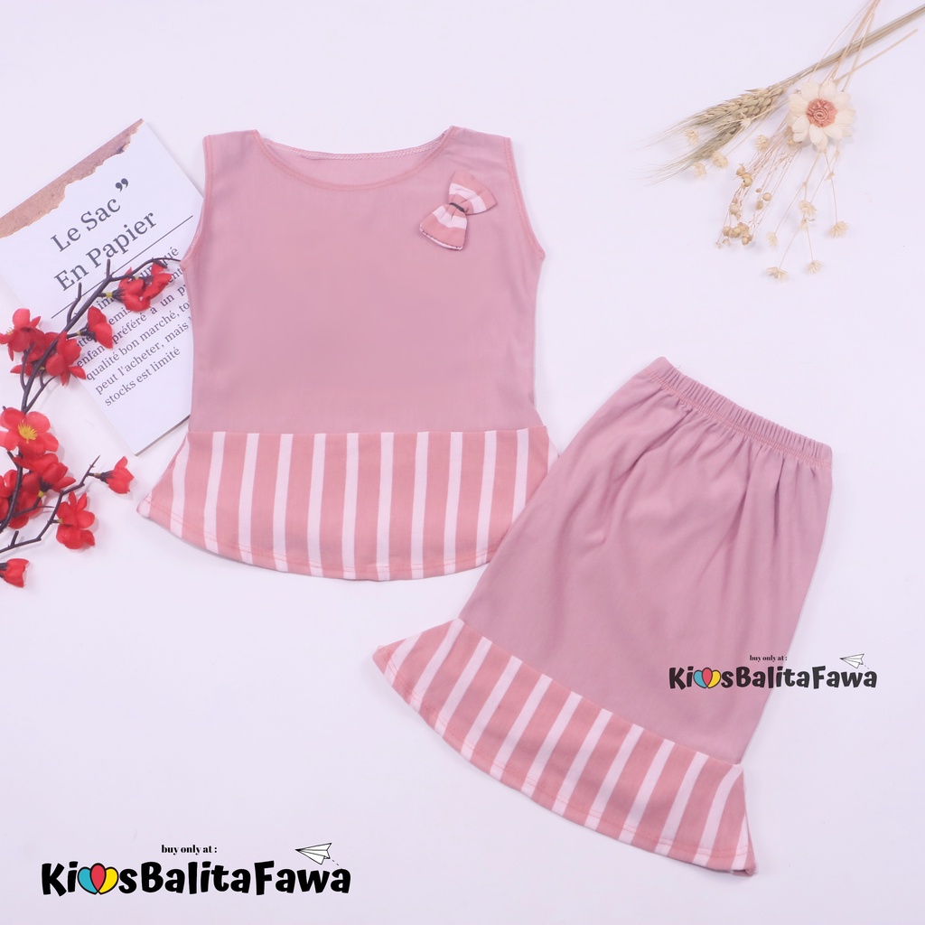 Setelan Zizi Anak uk 6-18 Bulan / Bawahan Rok Perempuan Baju Pesta Model Dress Peplum Cantik Cewek