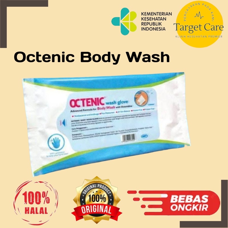 OCTENIC BODY WASH / OCTENIC WASH GLOVE / WASHLAP DISPOSIBLE / DOKER