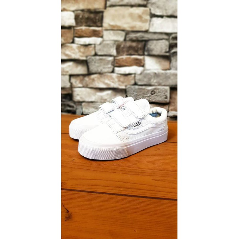 Sepatu Anak Balita VANS OUDSCUL Full White Sepatu Casual Anak Laki Laki Cowo Premium