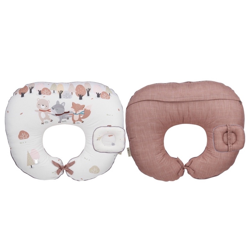 Vee &amp; Mee Anti Bacterial Nursing Pillow / Bantal Menyusui Vee Mee (FREE Bantal Lengan)