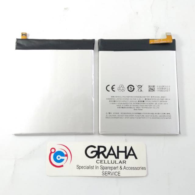 BATERAI / BATTERY / BATRE MEIZU M5 5.2 INCH / BA-611 ORIGINAL