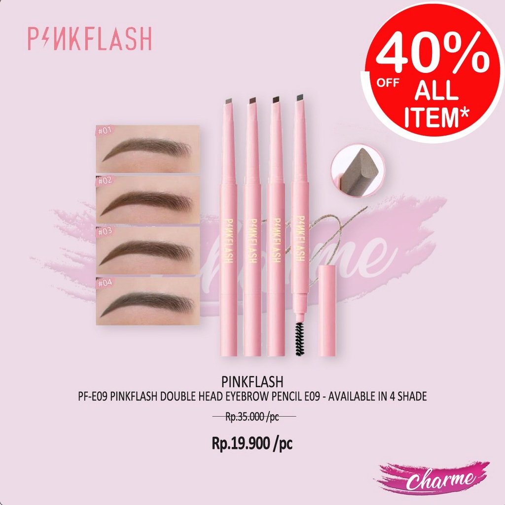 (READY &amp; ORI) Pinkflash Pink Flash Double Head Eyebrow Pencil E09 E 09