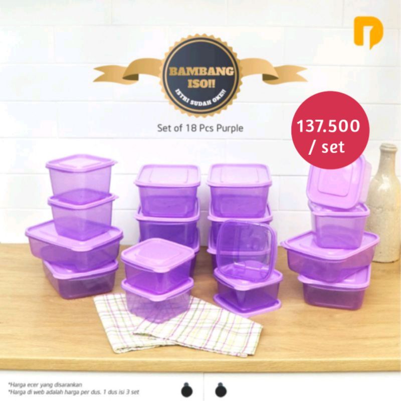 Dusdusan : New Bambang ISO Istri Sudah Oke Set of 18 Pcs Purple