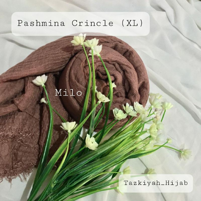 Pashmina Crinkle Shawl-Milo XL