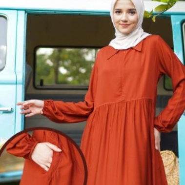 Baju gamis remaja syar'i syari terbaru 2021, warna cerah ceria, bahan adem banget nyaman dipakai, Ra