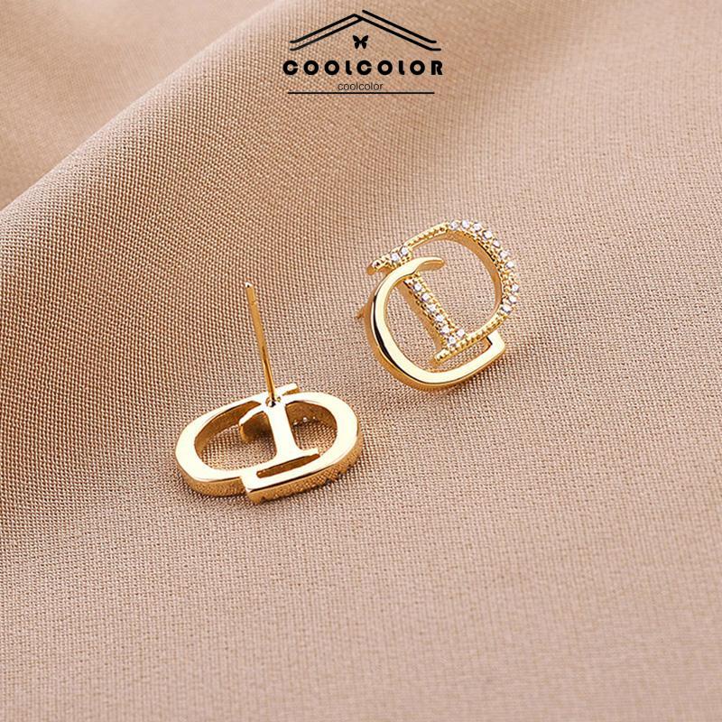 COD 925 Perak Personalised berlian litto anting -anting niche desain anting -anting waktu sederhana- cl