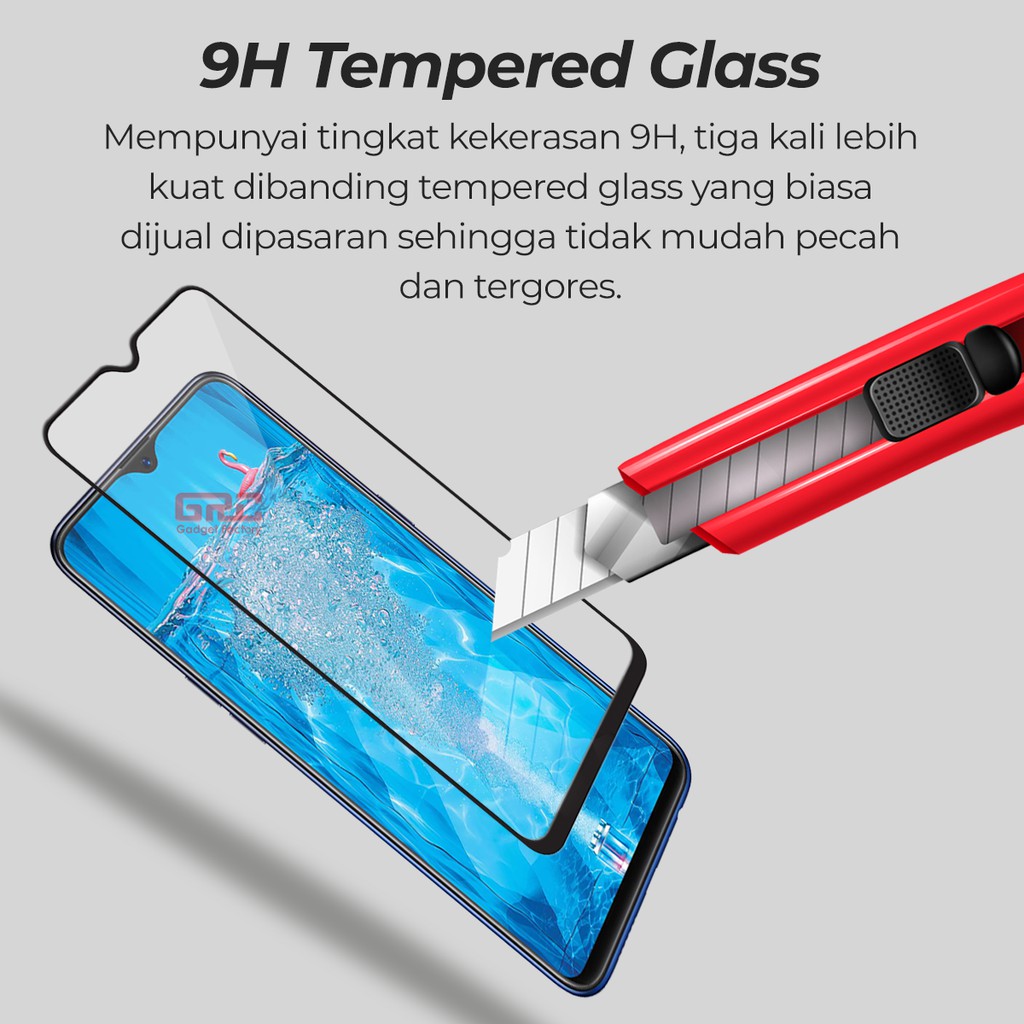 Tempered Glass OPPO F9 / Realme U1 HOGO Full Cover Anti Gores Kaca