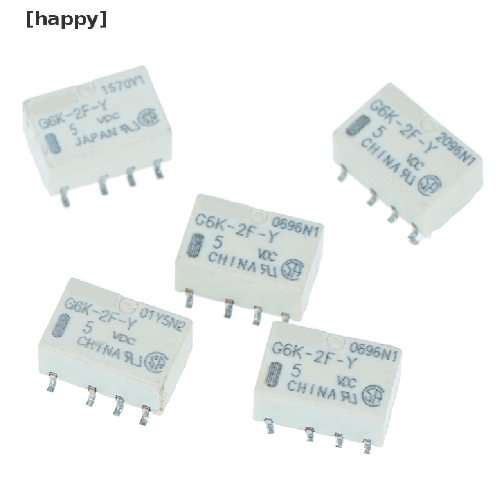 Ha 5pcs Relay Sinyal Dc 5v Smd G6K-2F-Y 8pin Untuk Omron Relay Id