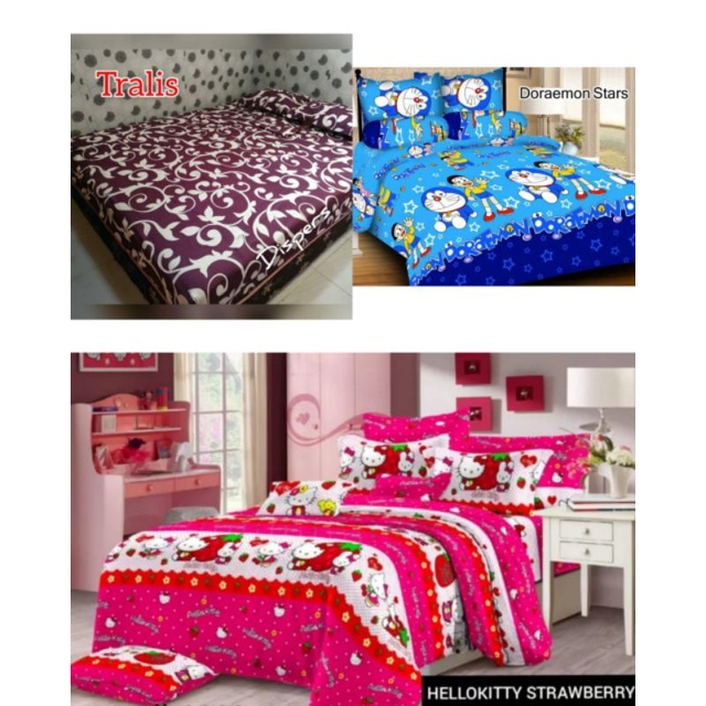 (COD) SPREI HOMEMADE UK.180X200CM / Sprei Set Lengkap sargul sarban / Sprei Murah