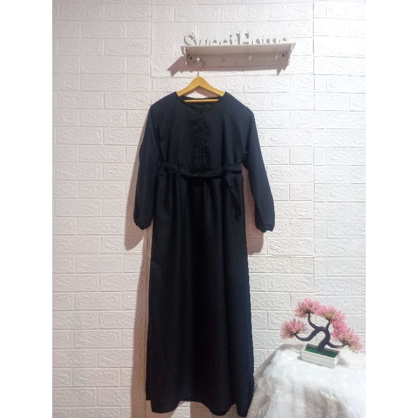 Gamis Moscrepe Premium Gamis Busui Gamis Monabelt  Fashion Wanita