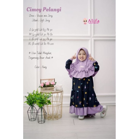CIMOY SET KIDS / GAMIS ANAK / GAMIS SYARI / ALIFA