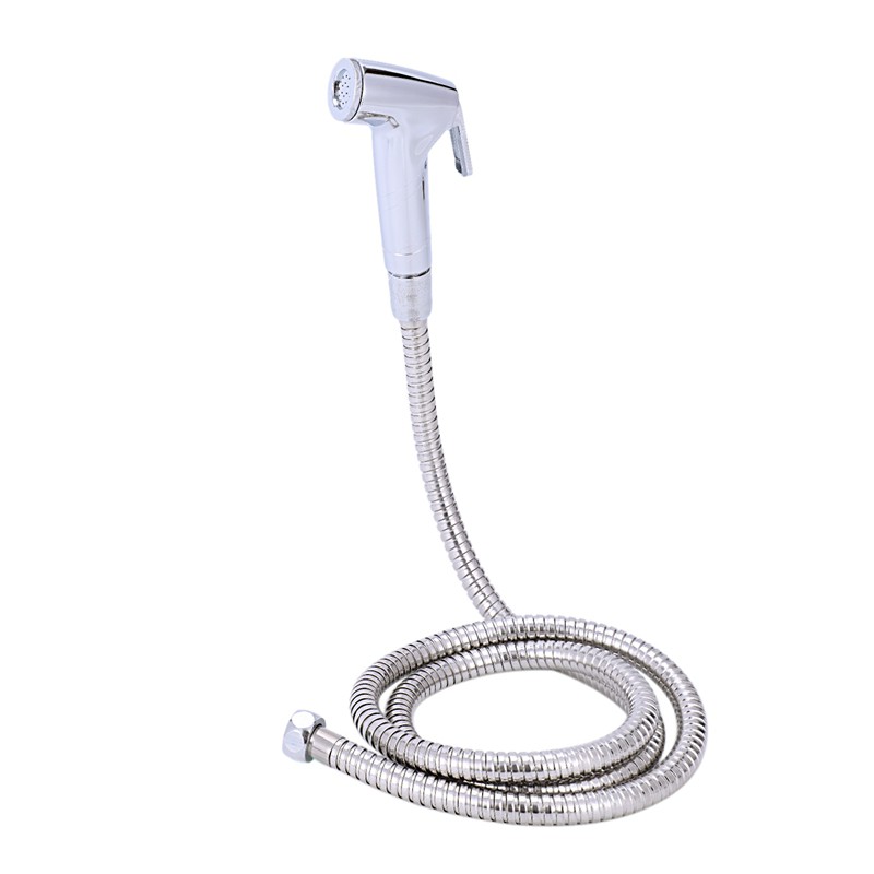 Chrome Bidet Shattaf Douche Spray Hygienic Toilet Shower Head Hose Set Muslim Id Shopee Indonesia