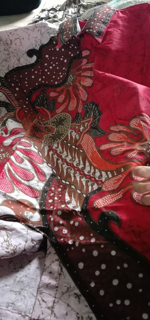 Batik Hrb026 Kenongo Kemeja Pende Pekalongan Padi M L Xl Sogan Tulis Halus Kmeja Sragam Rumput Laut