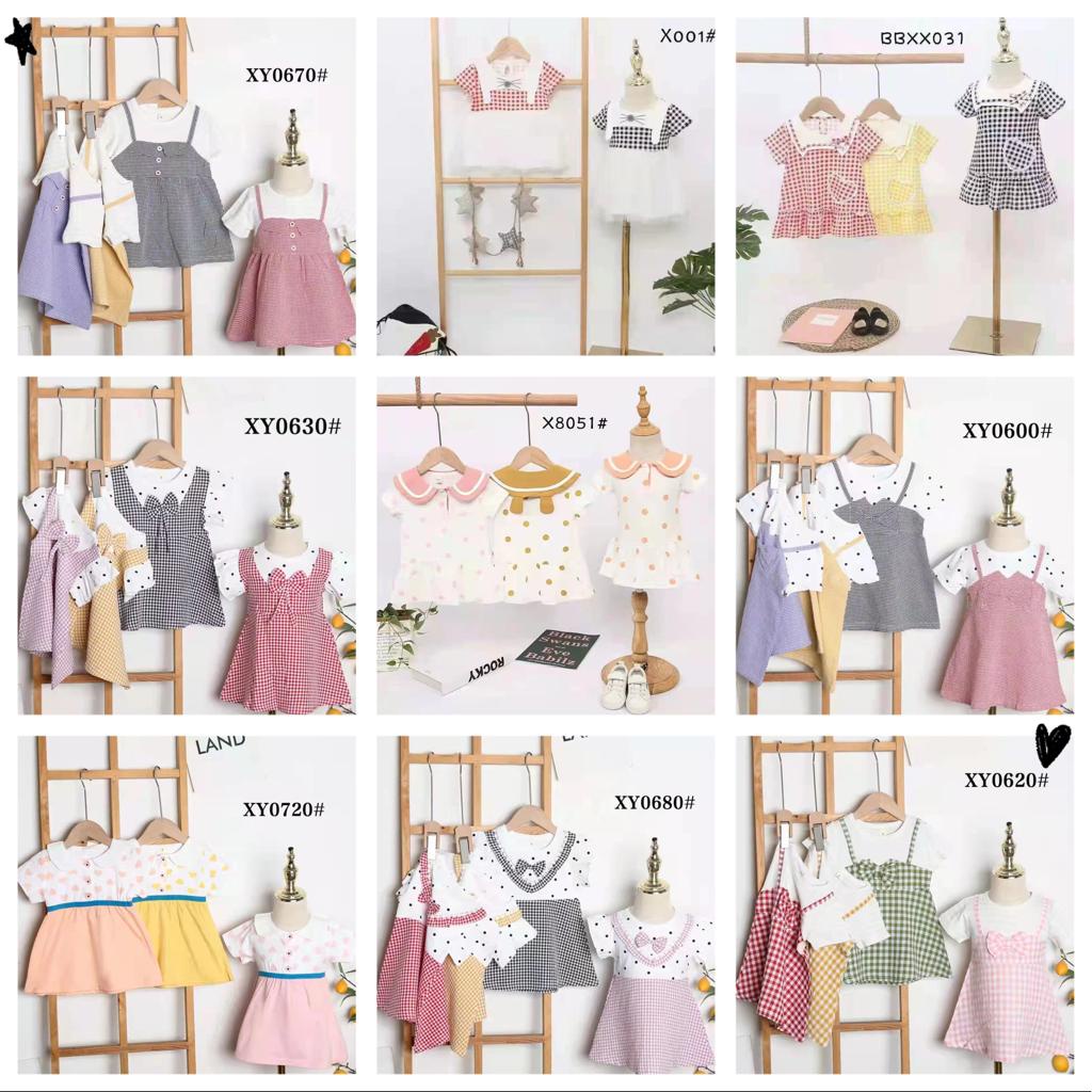 Dress Anak Perempuan Cewek Import GROSIR MURAH 12 PCS (@36.000/PCS)