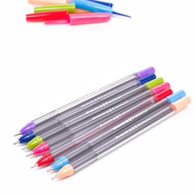 ozd-002  STANDARD PEN AE7 CRYSTAL 0.5 / 12 PCS - Hitam