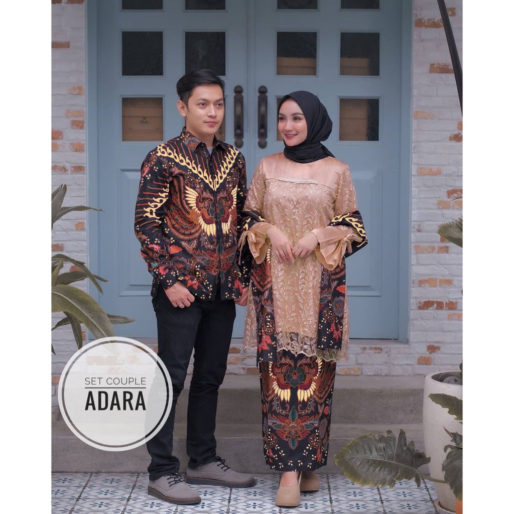 Maura Couple - Sania Ruffle Batik Couple ori Ndoro jowi DNT Garansi Termurah Shopee -  Kebaya Couple