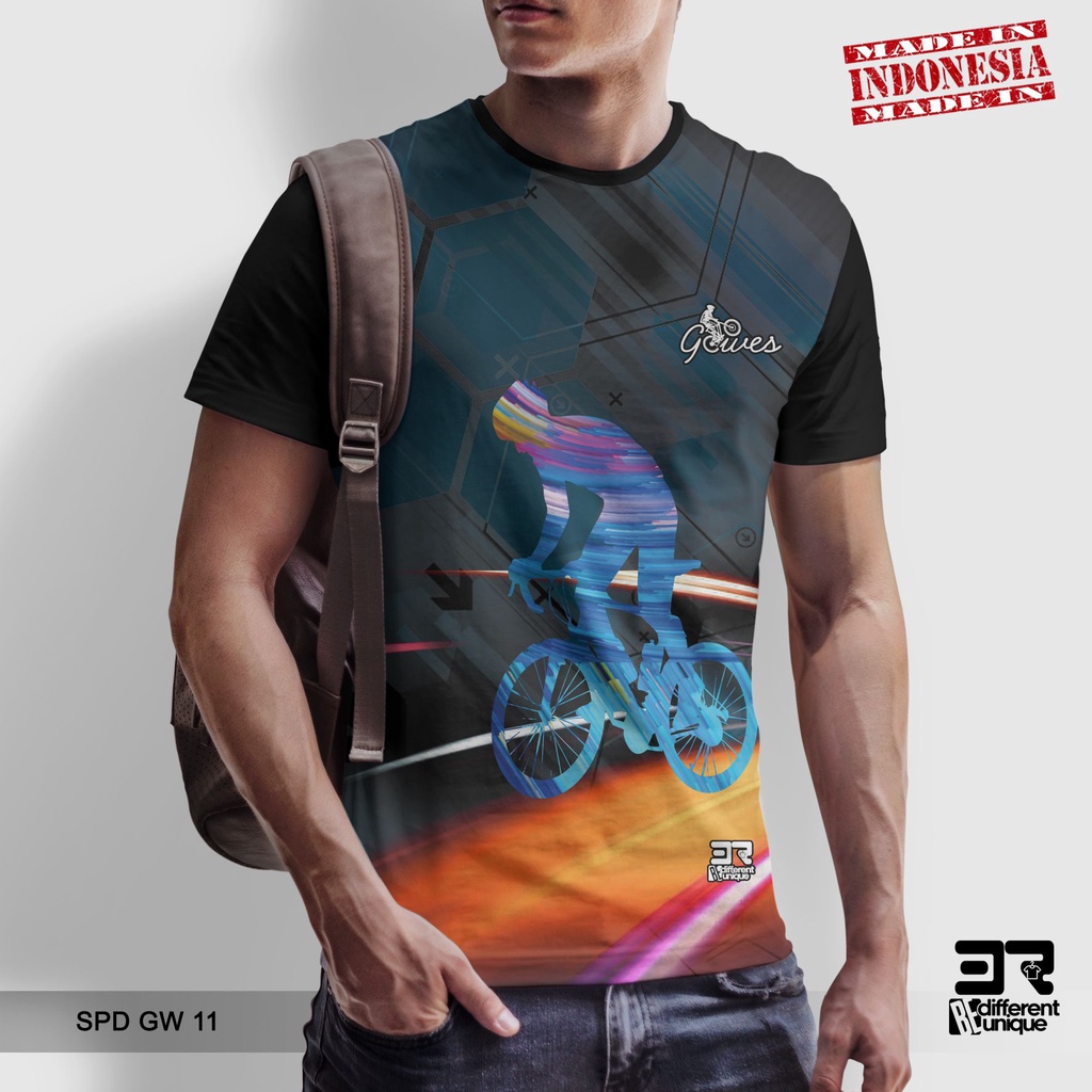 [ COD ] KAOS PRINTING GAMBAR SEPEDA GW 11 - BAJU DISTRO ORIGINAL MOTIF HOBI HOBBY OLAHRAGA OLAH RAGA