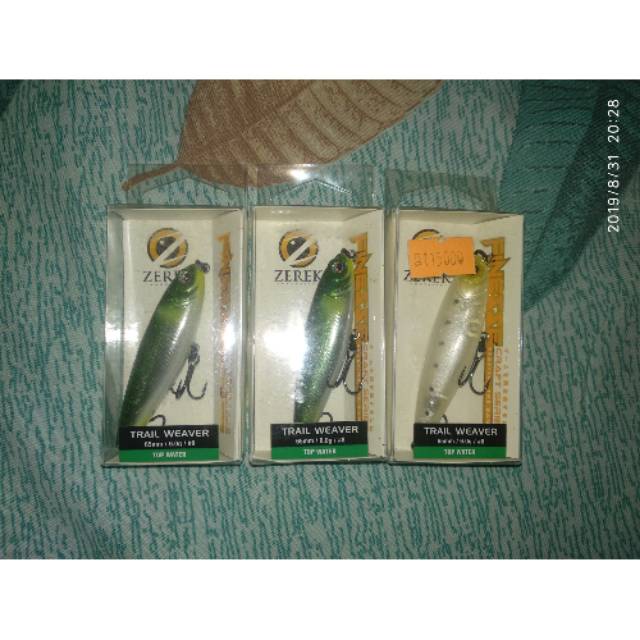 Wtd Zerek Trail Weaver / TW warna AA dan LC Lure Top Water