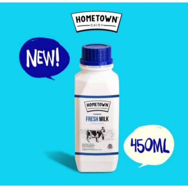 Jual Susu Hometown Dairy Fresh Milk 450ml Shopee Indonesia