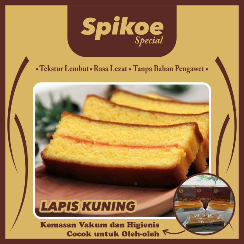 

TERMURAH Spikoe Special Varian Lapis Kuning Tanpa Pengawet Cocok Untuk Oleh2