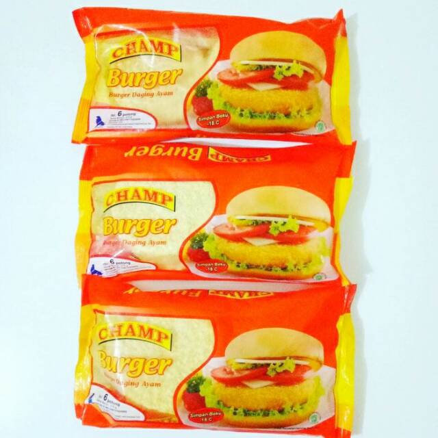 

Burger ayam 6pcs - champ
