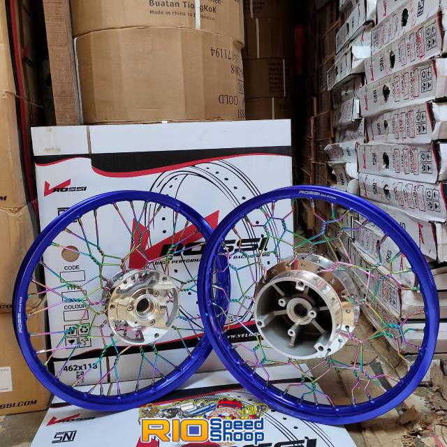 Velg Nmax Rin17 JariJari RainBow Kepang Velg Biru