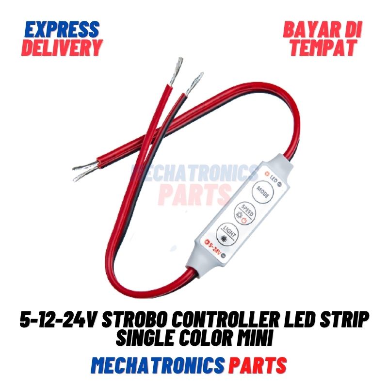 [DSP-9484] 5-12-24V STROBO CONTROLLER LED STRIP SINGLE COLOR MINI MODUL SMD 2385 5050 3528 MANUAL