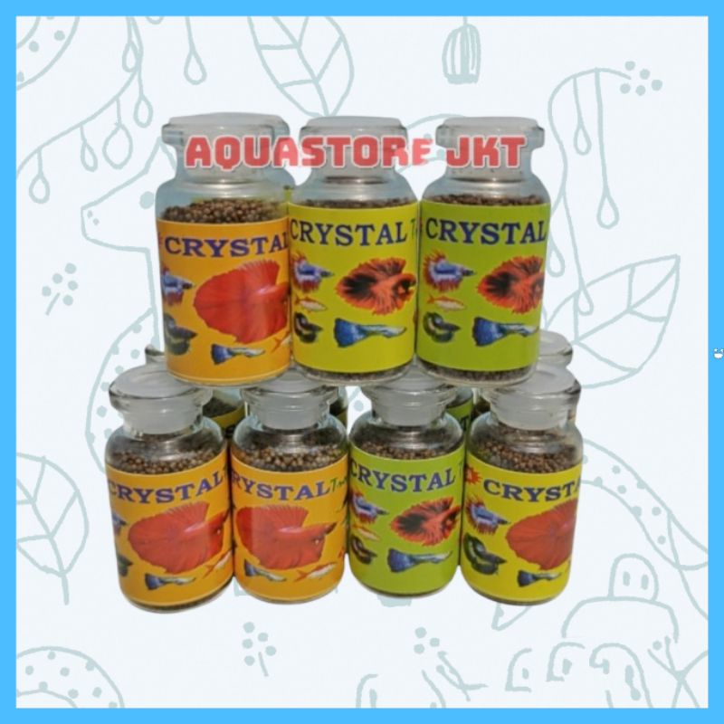 PAKAN MAKANAN IKAN HIAS CRYSTAL TROPICAL KACA KECIL