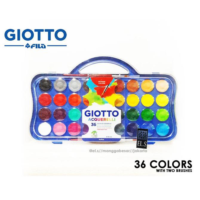 

Giotto Acquerelli 36 Warna ( Water Color Cake / Cat Air )