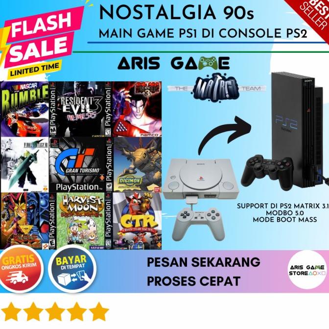 BISA COD FLASHDISK ISI GAME PS1 MAIN DI PS2