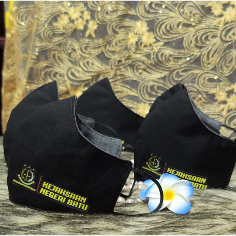 Masker Kejaksaan Negeri Batu Duckbill Logo Sablon