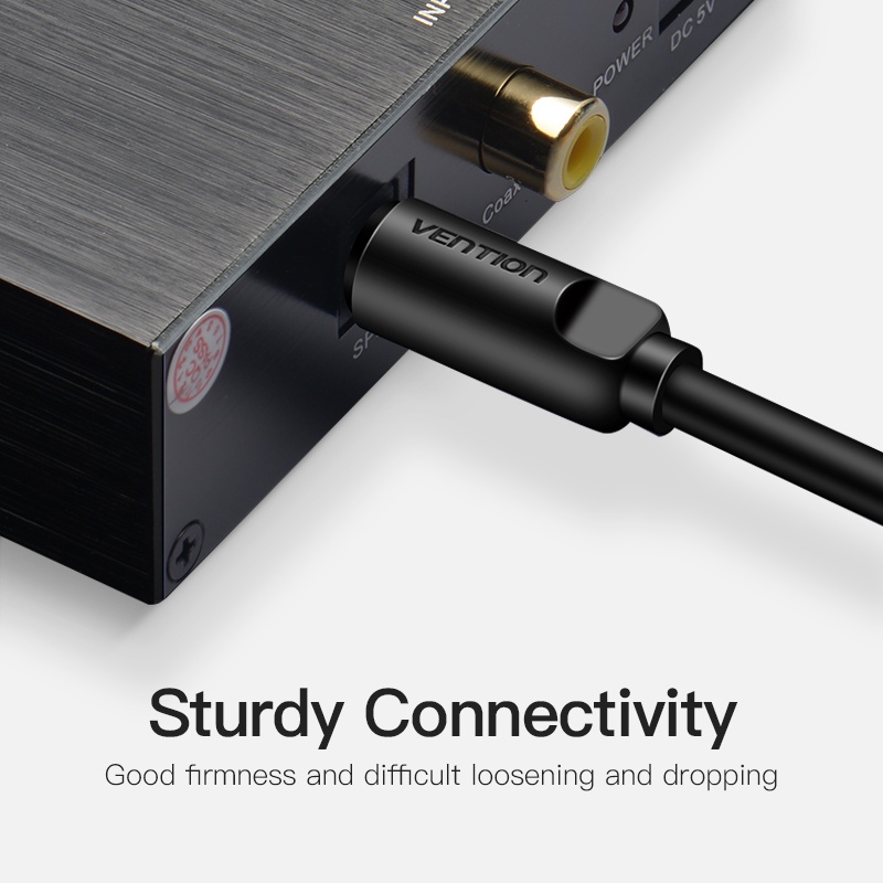 Vention Kabel Audio Fiber Optik Panjang 1m Untuk Blu-Ray Dvd Toslink Digital Spdif