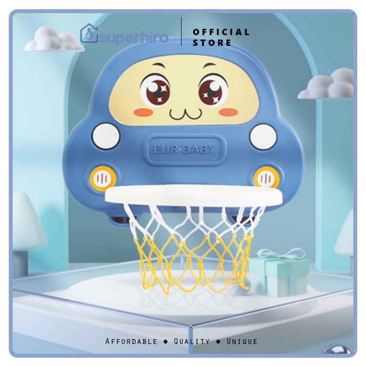 Mainan Anak Ring Basket Dengan Lagu Karakter Dinding Basketball Music