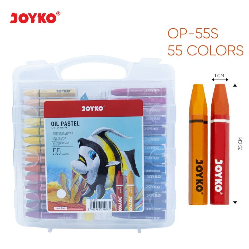 crayon krayon minyak Oil pastel 55 warna