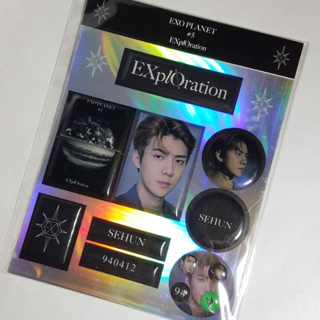 Exo epoxy sticker set sehun + PC