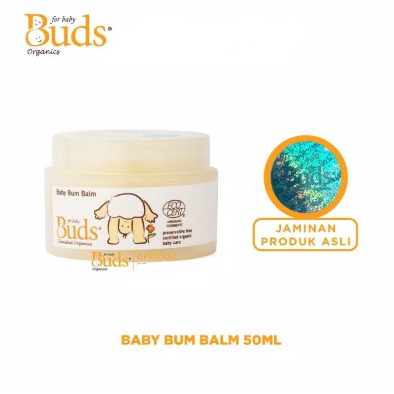 Buds Baby Bum Balm 50ml / krim ruam popok organic