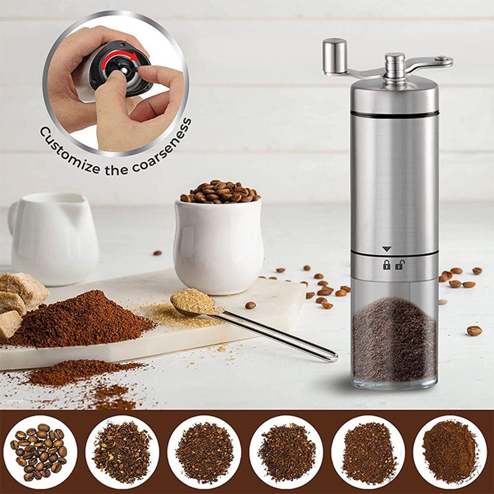 Solighter Manual Coffee Grinder Handmade Alat Penggiling Biji Kopi Bumbu Espresso Stainless Steel